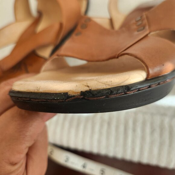 SOFFT Vintage-Style Brown Leather Strap Sandals- Size 6 - Picture 10 of 12
